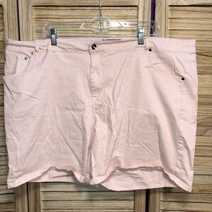 Ellos Light Pink Plus Size Womens Shorts 24W